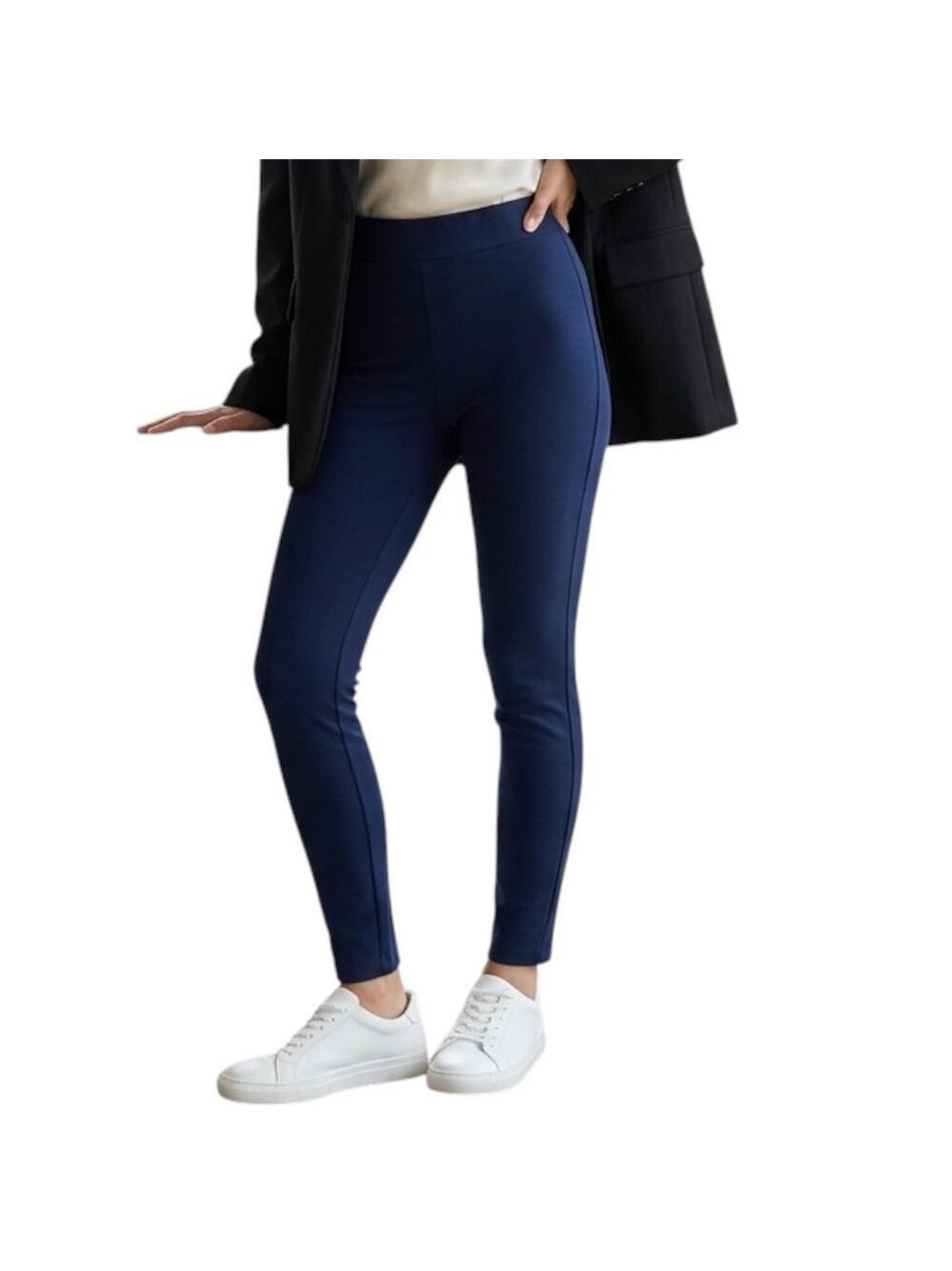Lauren Bagliore Leggings Size Medium Navy Blue